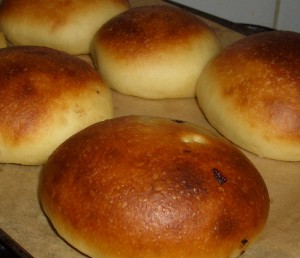 Curry buns right out of the oven